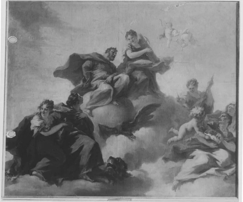 Allegoria della riconquista della dignità elettorale del Palatinato di Johann Wilhelm von der Pfalz - Bavarian State Painting Collections